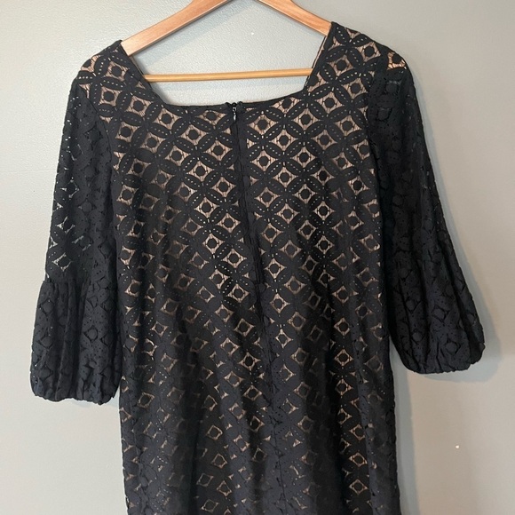 ANNA SUI x Anthropologie Corby Shift Dress Black Lace - Picture 7 of 13